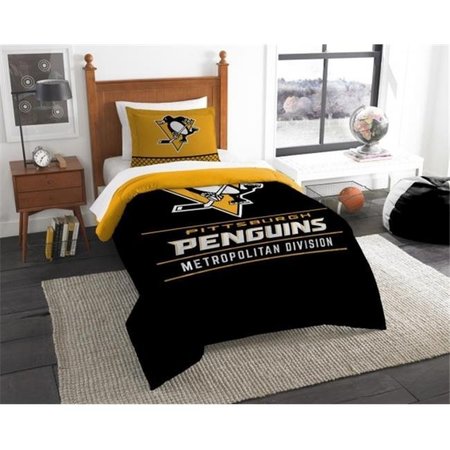 THE NORTH WEST COMPANY The Northwest 1NHL862010018RET NHL 86201 Penguins Draft Comforter Set; Twin 1NHL862010018EDC